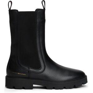 Tommy Hilfiger Leather Cleat Mid Chelsea Boots Black Taille: 41 Bottes Outlet Femme Le Noir - Publicité Tommy Hilfiger Leather Cleat Mid Chelsea Boots Black Taille: 41 Bottes Outlet Femme Le Noir - Publicité