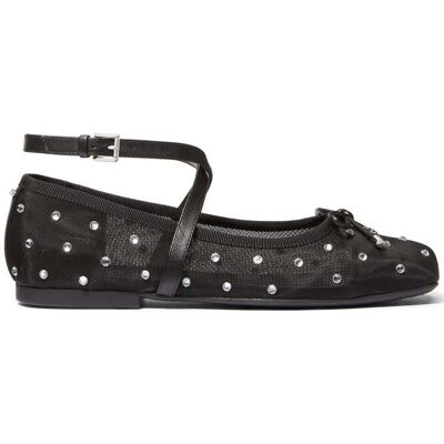 Michael Kors Collette Wrap Ballet Shoe In Black Studs Taille: 36.5 Ballerines Outlet Femme Le Noir - Publicité Michael Kors Collette Wrap Ballet Shoe In Black Studs Taille: 36.5 Ballerines Outlet Femme Le Noir - Publicité
