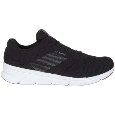 Tommy Hilfiger Monotype Logo Knit Runner Trainers Black Taille: 41 Chaussures à Lacets Outlet Homme Le Noir - Publicité Tommy Hilfiger Monotype Logo Knit Runner Trainers Black Taille: 41 Chaussures à Lacets Outlet Homme Le Noir - Publicité