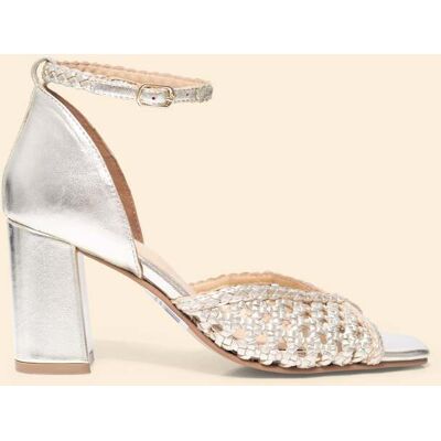 ICode Woven Leather Sandals With Gold Heel Gold Taille: 41 Sandales Outlet Femme Jaune - Publicité ICode Woven Leather Sandals With Gold Heel Gold Taille: 41 Sandales Outlet Femme Jaune - Publicité
