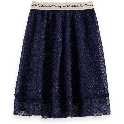 Scotch & Soda Girl Fancy Lurex Midi Skirt Peacoat Taille: 4 Jupes Outlet kids - Publicité Scotch & Soda Girl Fancy Lurex Midi Skirt Peacoat Taille: 4 Jupes Outlet kids - Publicité