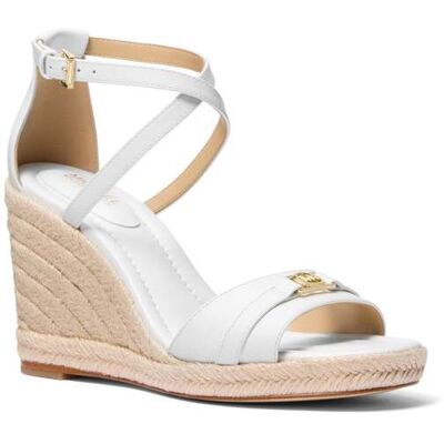 Michael Kors Mandy Wedge Optic White Taille: 38.5 Espadrilles Outlet Femme Blanche - Publicité Michael Kors Mandy Wedge Optic White Taille: 38.5 Espadrilles Outlet Femme Blanche - Publicité