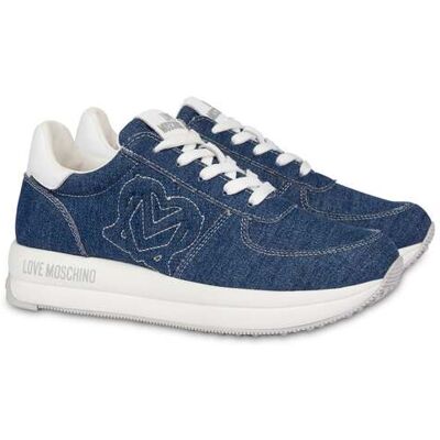 Moschino Sneakers In Denim Daily Running Blue Taille: 37 Baskets Outlet Femme Bleu - Publicité Moschino Sneakers In Denim Daily Running Blue Taille: 37 Baskets Outlet Femme Bleu - Publicité