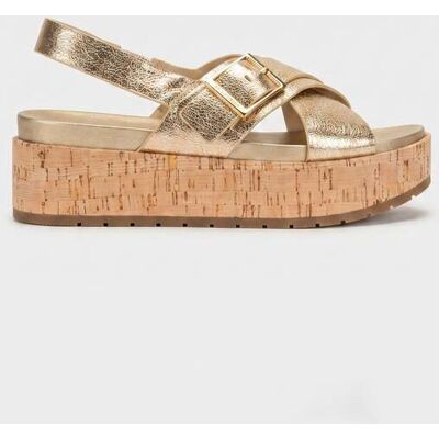 Michael Kors Easton Sandal Pale Gold Taille: 38.5 Sandales Outlet Femme Jaune - Publicité Michael Kors Easton Sandal Pale Gold Taille: 38.5 Sandales Outlet Femme Jaune - Publicité