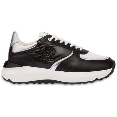 Moschino Speed Love Nylon And Calfskin Running Sneakers Black Taille: 39 Baskets Outlet Femme Le Noir - Publicité Moschino Speed Love Nylon And Calfskin Running Sneakers Black Taille: 39 Baskets Outlet Femme Le Noir - Publicité