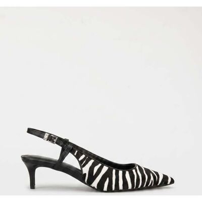 Michael Kors Doreen Flex Kitten Sling Black/white Taille: 38.5 Pumps Outlet Femme Le Noir - Publicité Michael Kors Doreen Flex Kitten Sling Black/white Taille: 38.5 Pumps Outlet Femme Le Noir - Publicité