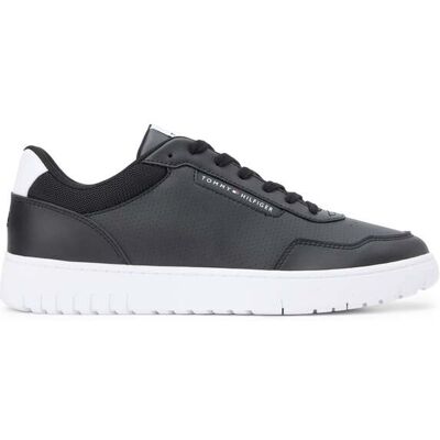 Tommy Hilfiger Basket Core Lite Leather Shoes Black Taille: 46 Chaussures à Lacets Outlet Homme Le Noir - Publicité Tommy Hilfiger Basket Core Lite Leather Shoes Black Taille: 46 Chaussures à Lacets Outlet Homme Le Noir - Publicité