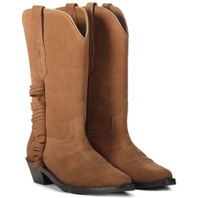 Summum Woman Leather Cowboy Boot With Fringes Caramel Coffee Taille: 40 Bottes Outlet Femme Marron - Publicité Summum Woman Leather Cowboy Boot With Fringes Caramel Coffee Taille: 40 Bottes Outlet Femme Marron - Publicité