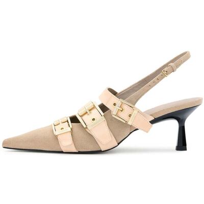 AllSaints Vivian Slingback Sand Brown Taille: 38 Pumps Outlet Femme Marron - Publicité AllSaints Vivian Slingback Sand Brown Taille: 38 Pumps Outlet Femme Marron - Publicité