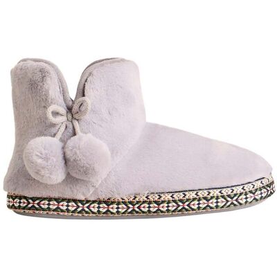 White Stuff Faux Fur Bootie Slipper Mid Grey Taille: S Slippers Outlet Homme Gris - Publicité White Stuff Faux Fur Bootie Slipper Mid Grey Taille: S Slippers Outlet Homme Gris - Publicité