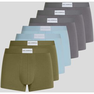 Karl Lagerfeld, Logo Trunks – 7-pack, Homme, Olive-Ciel clair-Excalibur, Taille: XS - Publicité Karl Lagerfeld, Logo Trunks – 7-pack, Homme, Olive-Ciel clair-Excalibur, Taille: XS - Publicité