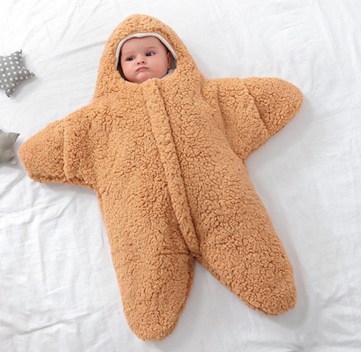 magalino Gigoteuse Bébé Étoile De Mer Turbulette Hiver Naissance - Marron 3-6 Mois