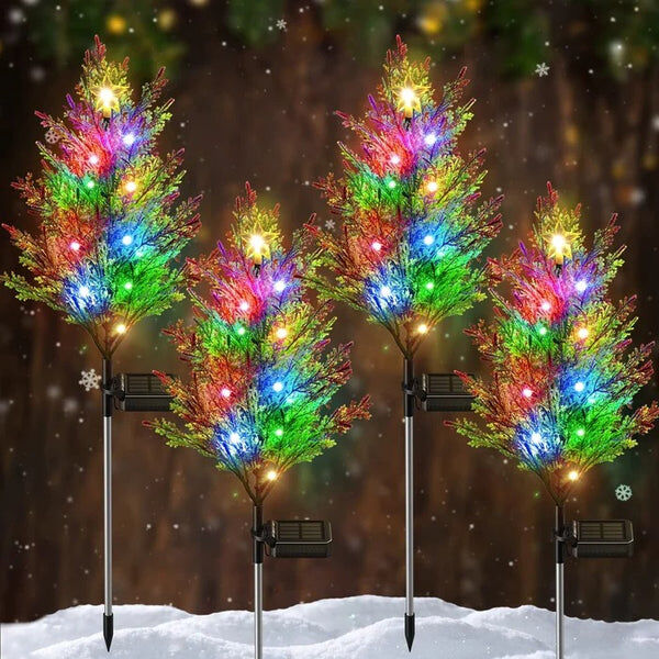 tegalon Sapin de Noel Lumineux Extérieur Solaire Déco Lumineuse Solaire - Lumière Solaire Sapin de Noel