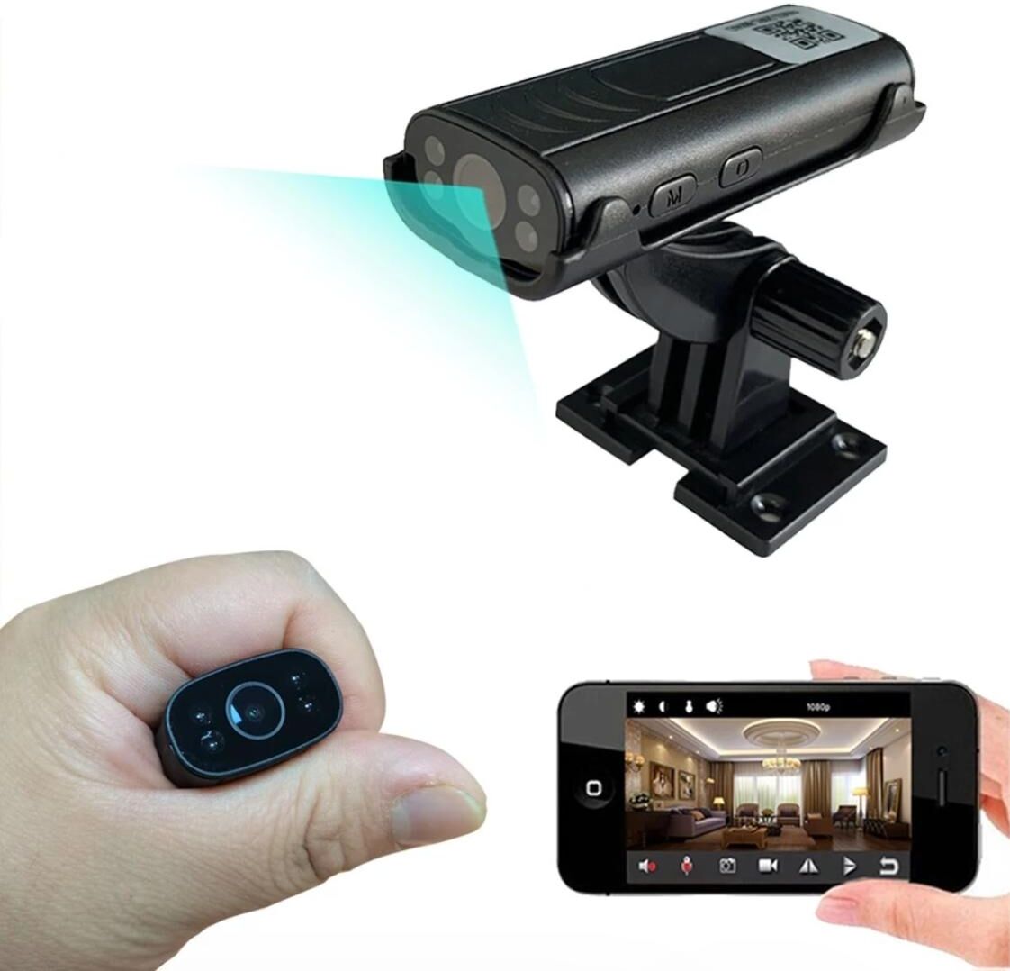 philloret Mini Camera De Surveillance Sans Fil Wifi Caméra Vision Nocturne - Avec Carte Mémoire 16GB