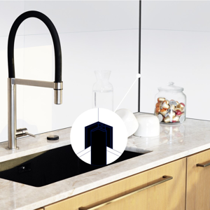 Profile mural alu angle universel noir pour Senso Wall Gerflor - 260 cm x 2 cm x 0.16 cm - Publicité Profile mural alu angle universel noir pour Senso Wall Gerflor - 260 cm x 2 cm x 0.16 cm - Publicité