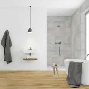 Dalle murale PVC effet béton pose collée, pose clipsée 7915 Carina Gerflor - 65 cm x 37.5 cm x 0.5 cm - Publicité Dalle murale PVC effet béton pose collée, pose clipsée 7915 Carina Gerflor - 65 cm x 37.5 cm x 0.5 cm - Publicité