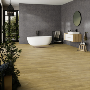 Dalle murale PVC effet béton pose collée, pose clipsée 7032 Morena Gerflor - 65 cm x 37.5 cm x 0.5 cm - Publicité Dalle murale PVC effet béton pose collée, pose clipsée 7032 Morena Gerflor - 65 cm x 37.5 cm x 0.5 cm - Publicité