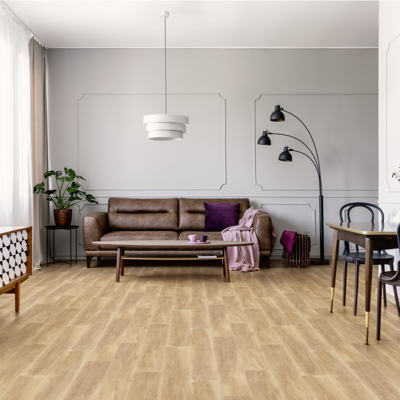 Rouleau 4m de sol PVC effet bois pose sans colle cognac scandi oak Gerflor - 3000 cm x 400 cm x 0.2 cm - Publicité Rouleau 4m de sol PVC effet bois pose sans colle cognac scandi oak Gerflor - 3000 cm x 400 cm x 0.2 cm - Publicité