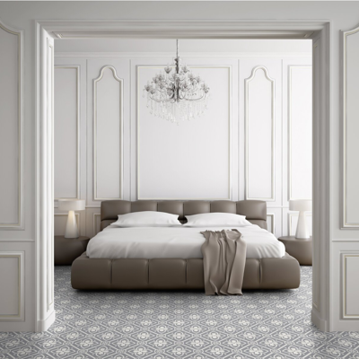 Rouleau 4m de sol PVC effet carreaux ciment pose libre alma grey Gerflor - 2500 cm x 400 cm x 0.29 cm - Publicité Rouleau 4m de sol PVC effet carreaux ciment pose libre alma grey Gerflor - 2500 cm x 400 cm x 0.29 cm - Publicité