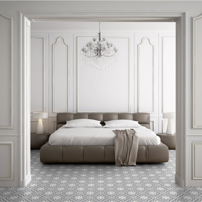 Rouleau 4m de sol PVC effet carreaux ciment pose libre alma grey Gerflor - 2500 cm x 400 cm x 0.29 cm - Publicité Rouleau 4m de sol PVC effet carreaux ciment pose libre alma grey Gerflor - 2500 cm x 400 cm x 0.29 cm - Publicité