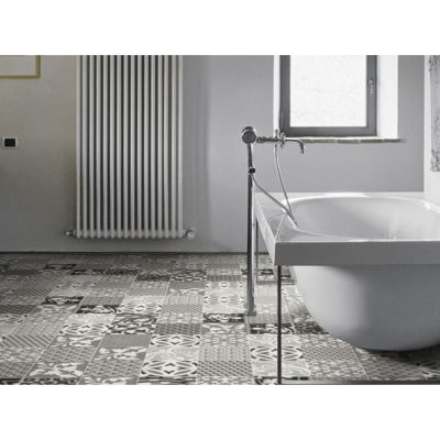 Rouleau 4m de sol PVC effet carreaux ciment pose libre provence black & white Gerflor - 2500 cm x 400 cm x 0.29 cm - Publicité Rouleau 4m de sol PVC effet carreaux ciment pose libre provence black & white Gerflor - 2500 cm x 400 cm x 0.29 cm - Publicité