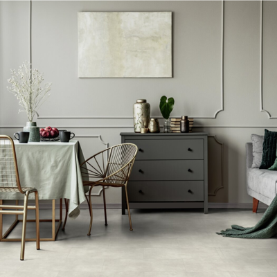 Rouleau 4m de sol PVC effet pierre pose libre basal white Gerflor - 2500 cm x 400 cm x 0.29 cm - Publicité Rouleau 4m de sol PVC effet pierre pose libre basal white Gerflor - 2500 cm x 400 cm x 0.29 cm - Publicité
