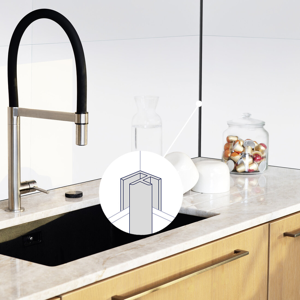 Profile mural alu angle universel alu pour Senso Wall Gerflor - 260 cm x 2 cm x 0.16 cm - Publicité Profile mural alu angle universel alu pour Senso Wall Gerflor - 260 cm x 2 cm x 0.16 cm - Publicité