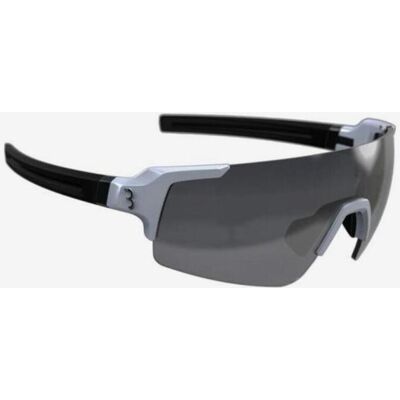 Lunettes BBB FullView blanc gris avec verres miroir noir - Publicité Lunettes BBB FullView blanc gris avec verres miroir noir - Publicité