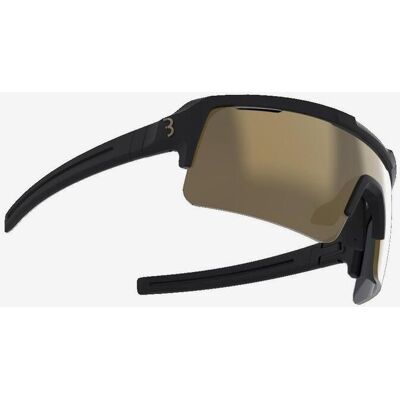 Lunettes BBB Fuse PC noir avec verres miroirs jaune - Publicité Lunettes BBB Fuse PC noir avec verres miroirs jaune - Publicité