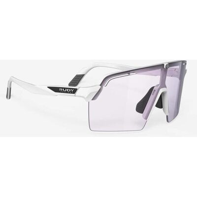 Lunettes Rudy Project Spinshield Pro Impactx blanches avec verres lilas transparents - Publicité Lunettes Rudy Project Spinshield Pro Impactx blanches avec verres lilas transparents - Publicité