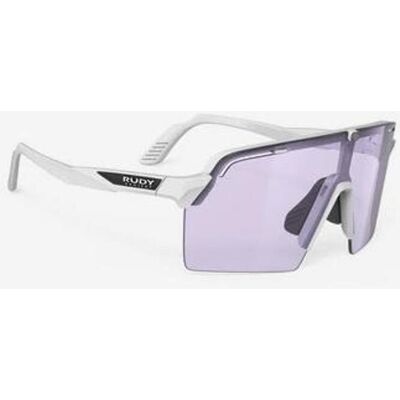 Lunettes Rudy Project Spinshield Pro blanc avec verres miroirs lilas - Publicité Lunettes Rudy Project Spinshield Pro blanc avec verres miroirs lilas - Publicité