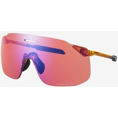 Lunettes Shimano S-phyre orange brillant rose avec verres en polyamide transparents - Publicité Lunettes Shimano S-phyre orange brillant rose avec verres en polyamide transparents - Publicité