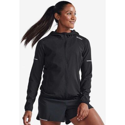 Veste à capuche 2XU Aero noir pur femme - L - Publicité Veste à capuche 2XU Aero noir pur femme - L - Publicité