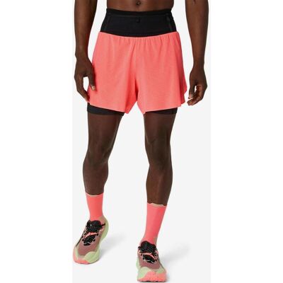 Short ASICS Fujitrail Elite corail noir - M - Publicité Short ASICS Fujitrail Elite corail noir - M - Publicité