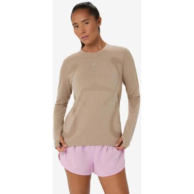 T-shirt manches longues ASICS Road Seamless beige femme - XS - Publicité T-shirt manches longues ASICS Road Seamless beige femme - XS - Publicité