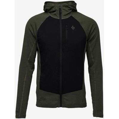 Sweat à capuche Black Diamond Coefficient LT Hybrid noir vert - L - Publicité Sweat à capuche Black Diamond Coefficient LT Hybrid noir vert - L - Publicité