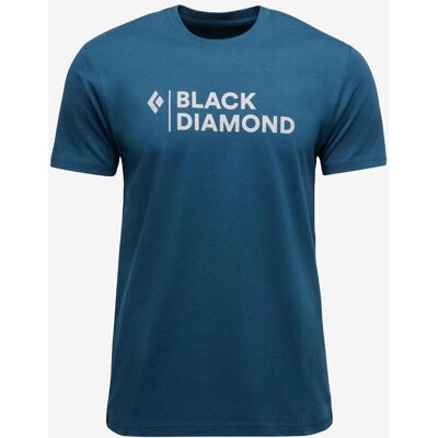 T-shirt Black Diamond Mini Stacked manches courtes bleu indigo - S - Publicité T-shirt Black Diamond Mini Stacked manches courtes bleu indigo - S - Publicité