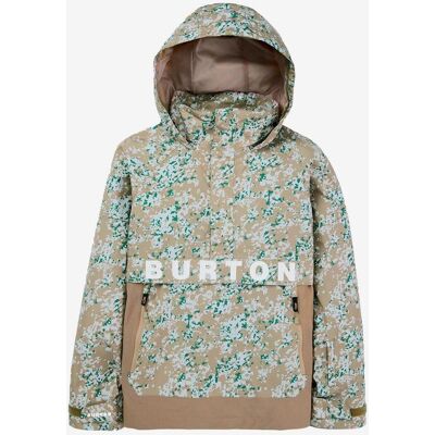 Veste à capuche Burton Frostner 2L Anorak beige vert femme - S - Publicité Veste à capuche Burton Frostner 2L Anorak beige vert femme - S - Publicité