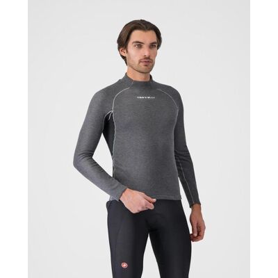 Maillot de corps Castelli Flanders 2 manches longues gris foncé - L - Publicité Maillot de corps Castelli Flanders 2 manches longues gris foncé - L - Publicité