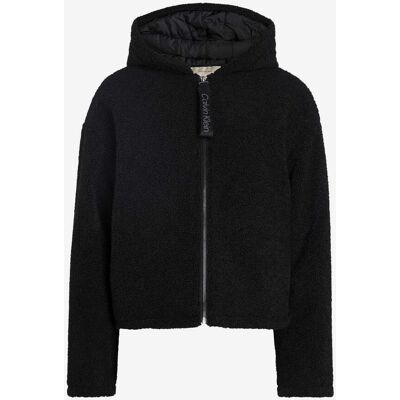 Veste à capuche Calvin Klein Sherpa noir femme - S - Publicité Veste à capuche Calvin Klein Sherpa noir femme - S - Publicité