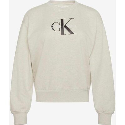 Sweat-shirt Calvin Klein Monologue French gris femme - L - Publicité Sweat-shirt Calvin Klein Monologue French gris femme - L - Publicité