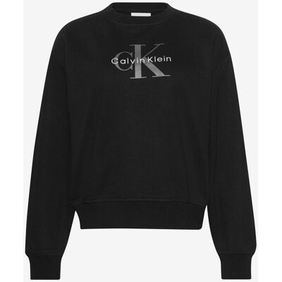 Sweat Calvin Klein Monologo French noir pur femme - S - Publicité Sweat Calvin Klein Monologo French noir pur femme - S - Publicité