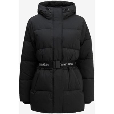 Veste à capuche Calvin Klein Belted Midweight Puffer noire femme - XS - Publicité Veste à capuche Calvin Klein Belted Midweight Puffer noire femme - XS - Publicité