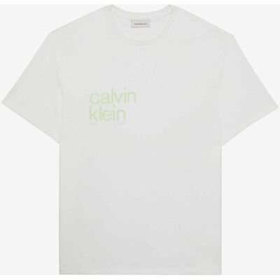 T-shirt Calvin Klein Jeans 20s Circle Graphic manches courtes blanc vert - L - Publicité T-shirt Calvin Klein Jeans 20s Circle Graphic manches courtes blanc vert - L - Publicité