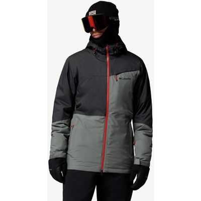 Veste à capuche Columbia Iceberg Point II gris foncé noir rouge - L - Publicité Veste à capuche Columbia Iceberg Point II gris foncé noir rouge - L - Publicité