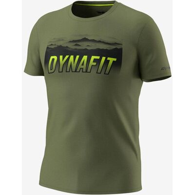 T-shirt Dynafit Transalper Graphic manches courtes vert kaki noir jaune - L - Publicité T-shirt Dynafit Transalper Graphic manches courtes vert kaki noir jaune - L - Publicité