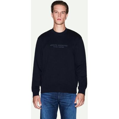 Sweat Armani Exchange Milano New York bleu marine - M - Publicité Sweat Armani Exchange Milano New York bleu marine - M - Publicité