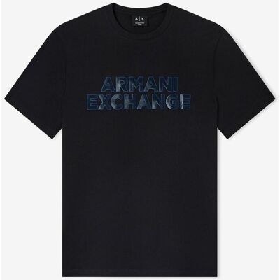 T-shirt Armani Exchange Slim Fit manches courtes bleu marine - S - Publicité T-shirt Armani Exchange Slim Fit manches courtes bleu marine - S - Publicité