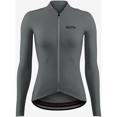 Maillot Etxeondo Alda Thermo manches longues gris femme - L - Publicité Maillot Etxeondo Alda Thermo manches longues gris femme - L - Publicité