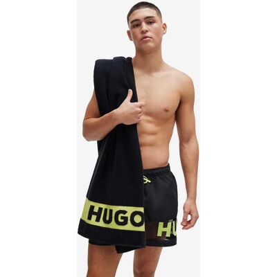 Maillot de bain HUGO Big Logo Swim noir vert - S - Publicité Maillot de bain HUGO Big Logo Swim noir vert - S - Publicité